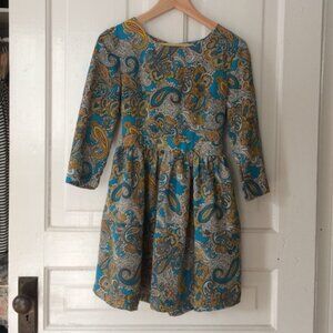 H&M | Blue Paisley Sundress | Size 6